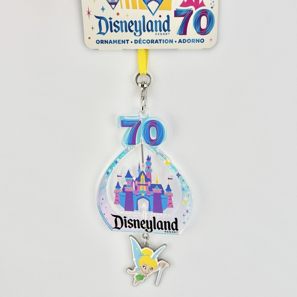 Disneyland‎ Tinkerbell Sleeping Beauty Castle Ornament Exclusive 70th 2025